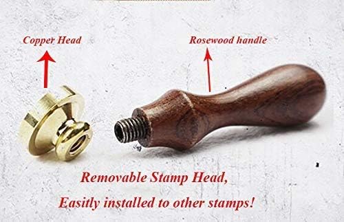Vintage Customize Personalized Custom Monogram Initials Wedding Wax Seal Stamp Spoon Wax Stick Candle Gift Box kit Invitation Christmas Gift Wrap Custom Text Design Sealing Wax Seal Stamp Set