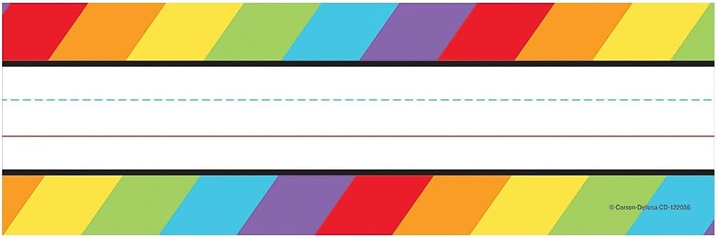 Carson Dellosa Celebrate Learning 36PC Rainbow Name Labels for Kids, Colorful Tags for Labeling Classroom, School Supplies, Chalkboard, Desk Organizer and Locker Organization Teacher Decor