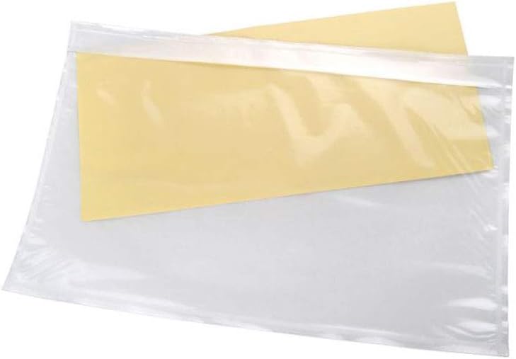6" x 9" Clear Adhesive Packing List Envelopes Pouch Shipping Label Envelopes (200 Pack)