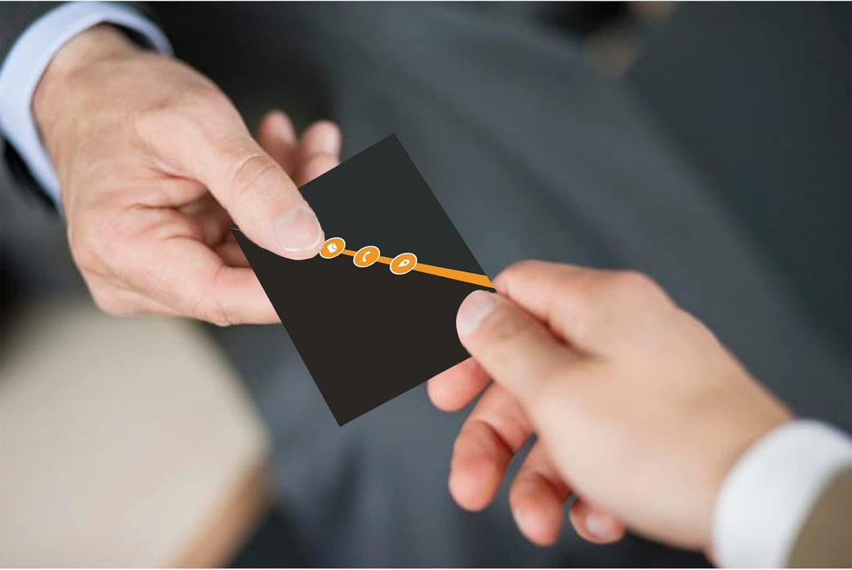 Custom Business Cards Personalized Business Cards for Small Business 300gsm Matte Paper Front & Back Sides Printed 3.5" x 2" - General Template