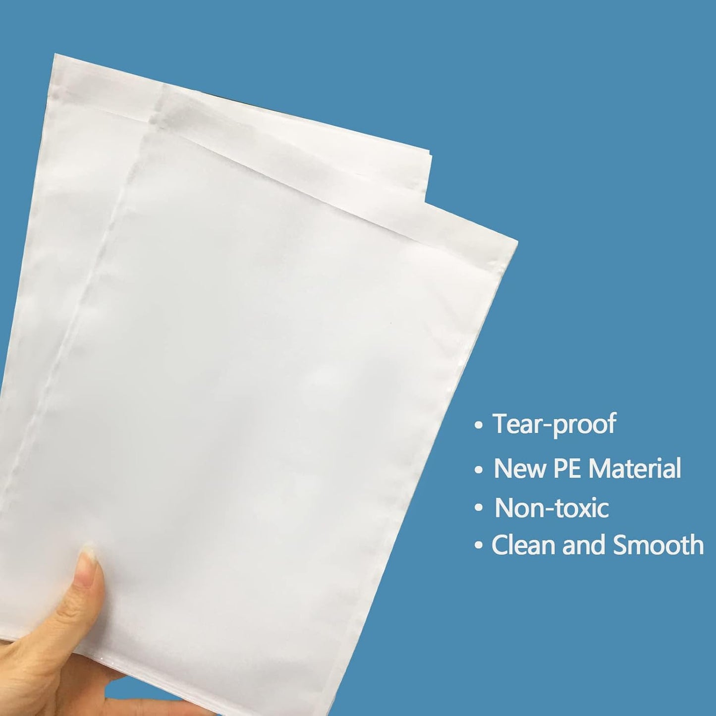 1000 PCS 7.5"x 5.5" Clear Self-Adhesive Packing List Envelopes - Plastic Shipping/Mailing Pouch Enclosed Bags for Packing Slips Invoice Label