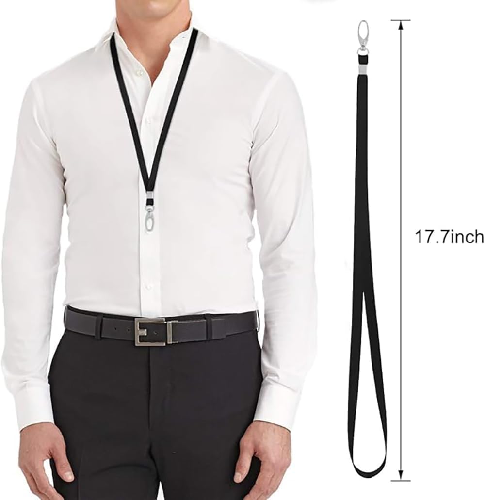 Lanyards for Id Badges Holder Bulk Lanyard with Clip Swivel Hooks for Name Tag ID Badge Holder,Students, Employees
