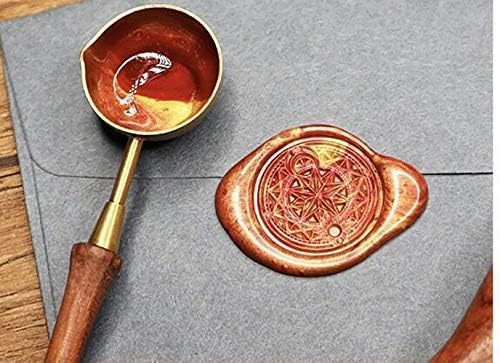Vintage Custom Sealing Wax Seal Stamp Kit with Your Own Logo Picture Design Rosewood Handle Custom Wedding Invitation Embellishment Christmas Gift Wrap Customize Personalized Wax Seal Stamp Set
