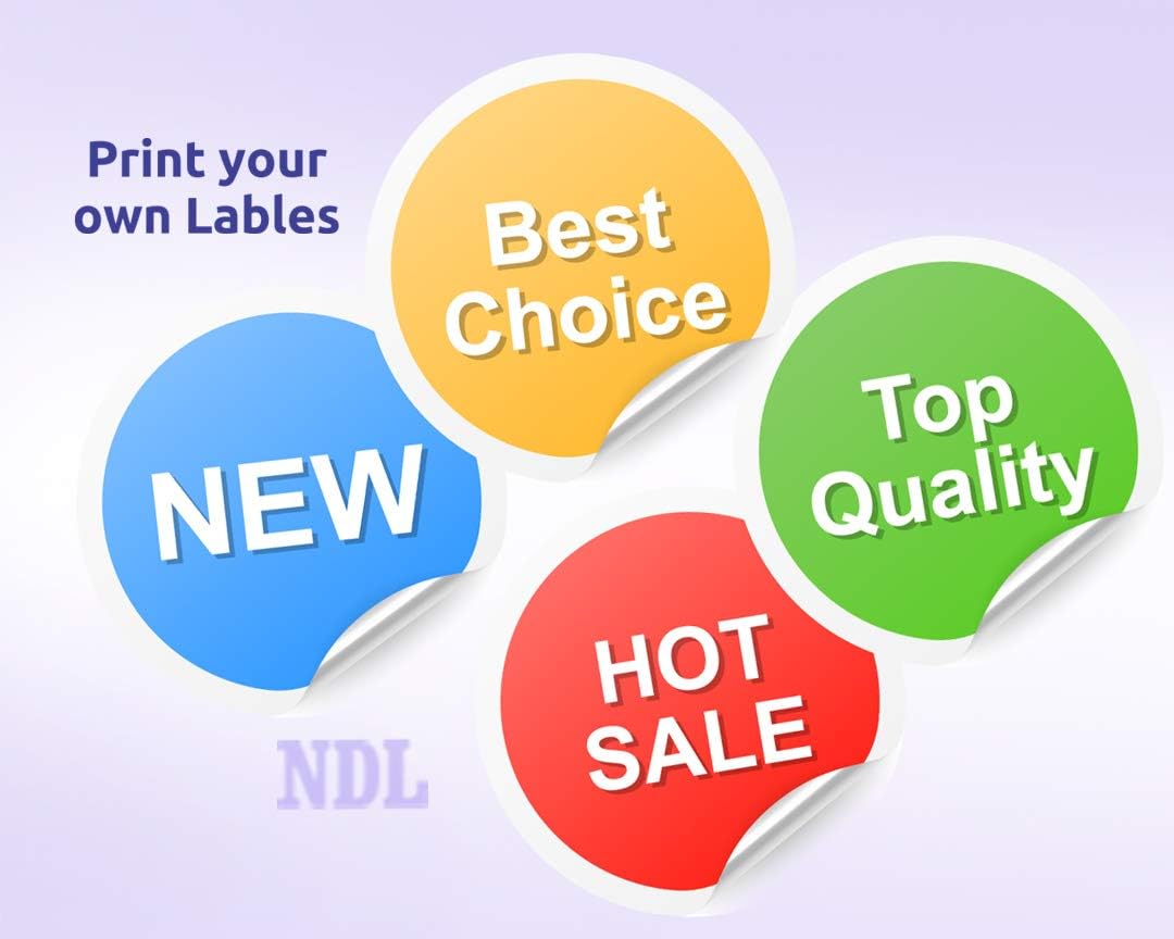 NextDayLabels - 2 Inch Round Stickers - Matte White Blank Laser/Inkjet Labels - Circle Stickers (250 Sheets, 5000 Labels)