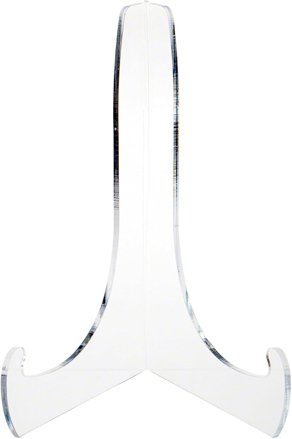 Plymor Clear Acrylic 60-Degree Angle Easel With Shallow Support Ledges, 12" H x 9" W x 8.25" D (2 Pack)