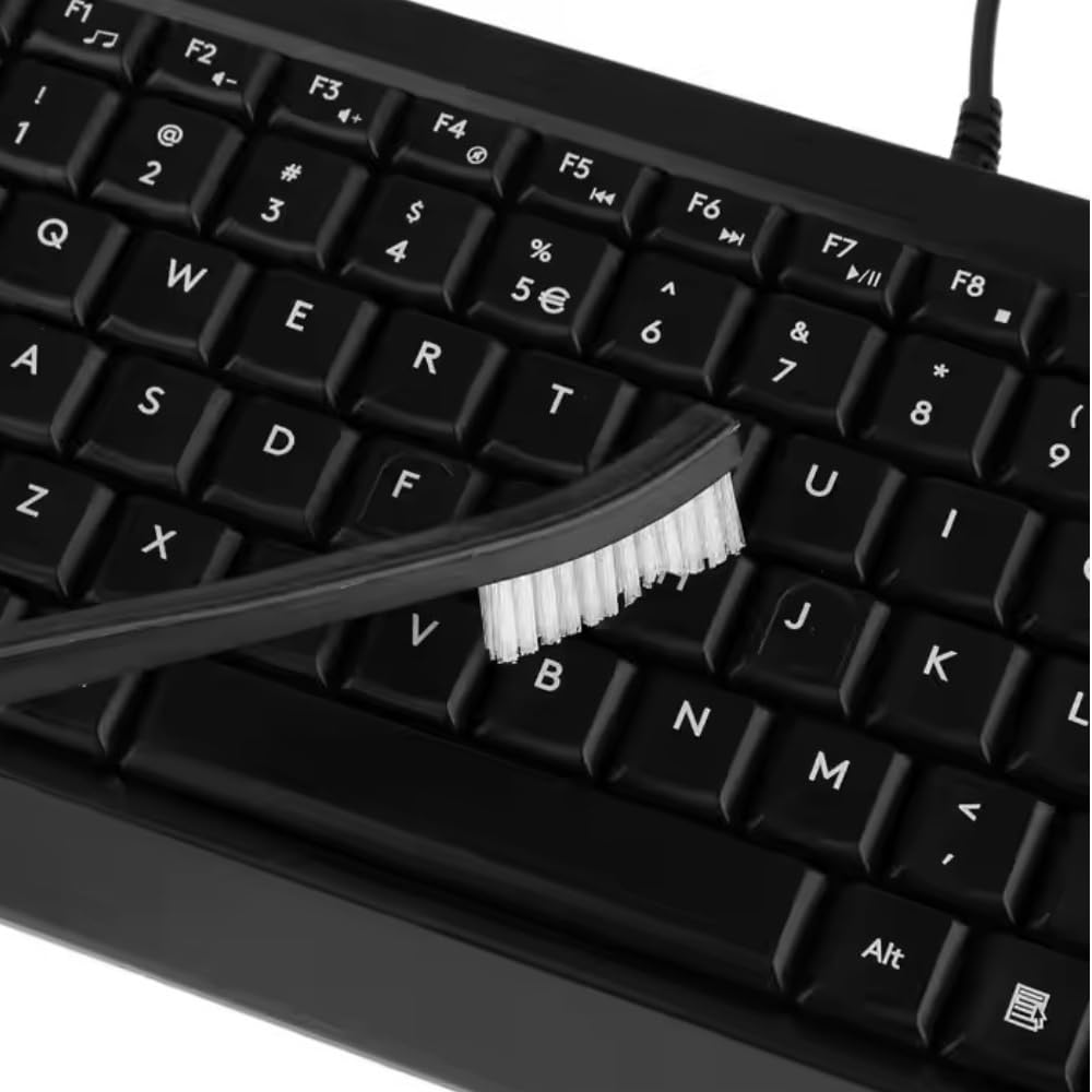 10 Nylon Brushes for Sneakers, Aquariums & Electronics – Non-Scratch, Includes Angled Brush for Bicycle Chains - Perfect for Tight Spaces - Car Detailing Nylon Brushes for Guns, Tiles & Car Interiors