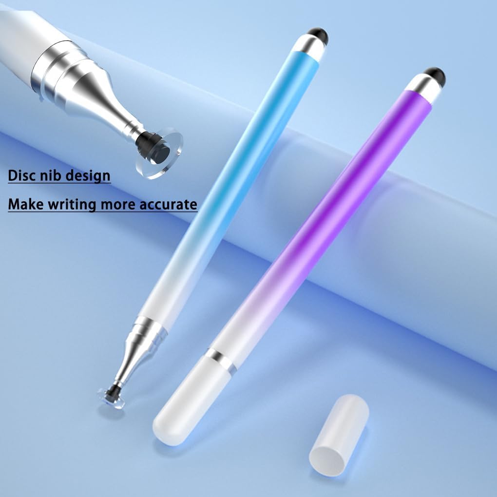 Stylus Pen for Touch Screens(5pack), 2 in 1 High Precision & Sensitivity Capacitive Pens for iPad iPhone Android Tablets and All Universal Touchscreen Devices