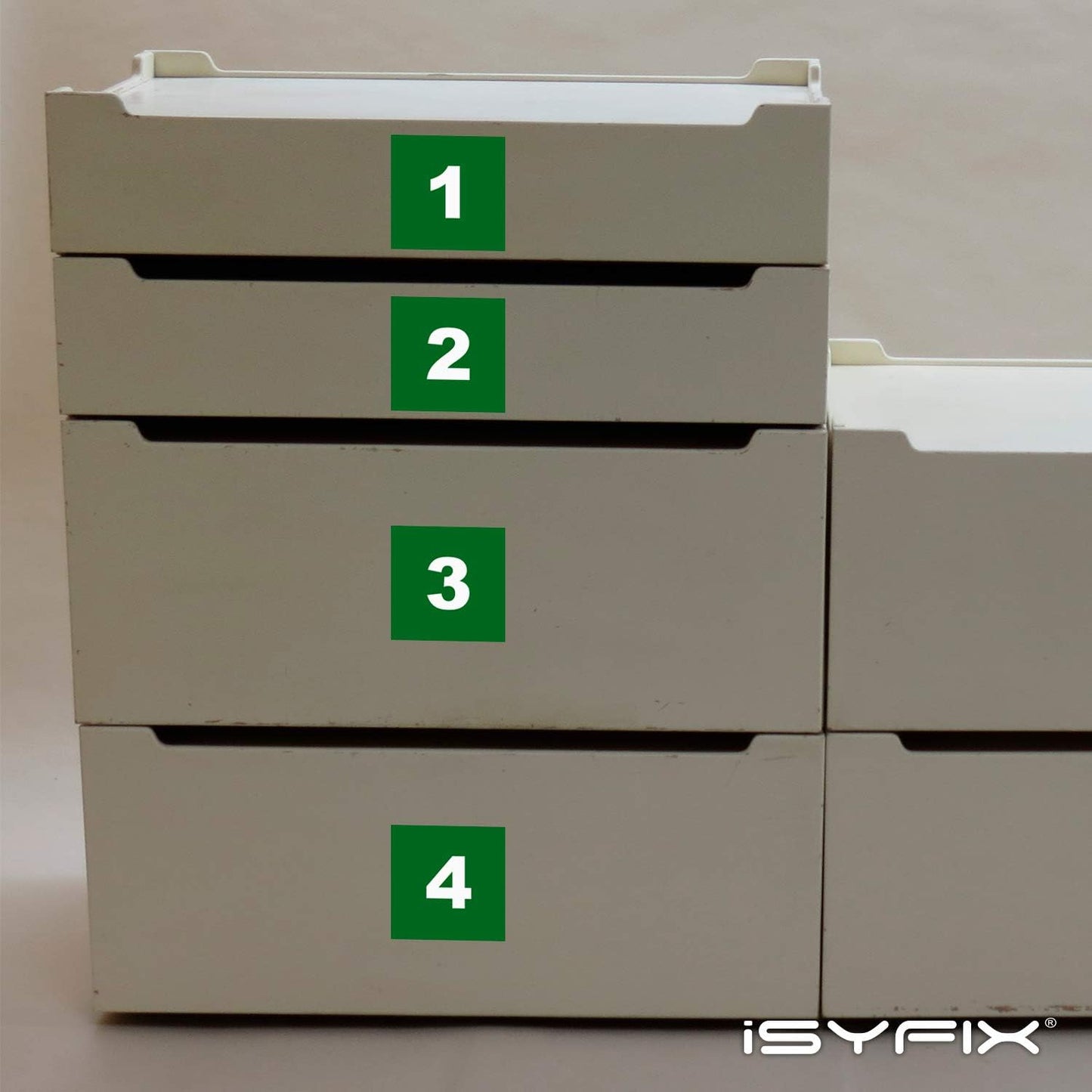 iSYFIX Green Consecutive Number Stickers – 1 to 100, 3-inch, 1 Set – Vinyl Self Adhesive Premium Decal, Ideal for Inventory, Storage, Organizing, Boxes, Bins, Toolbox, Lockers & More, Indoor/Outdoor