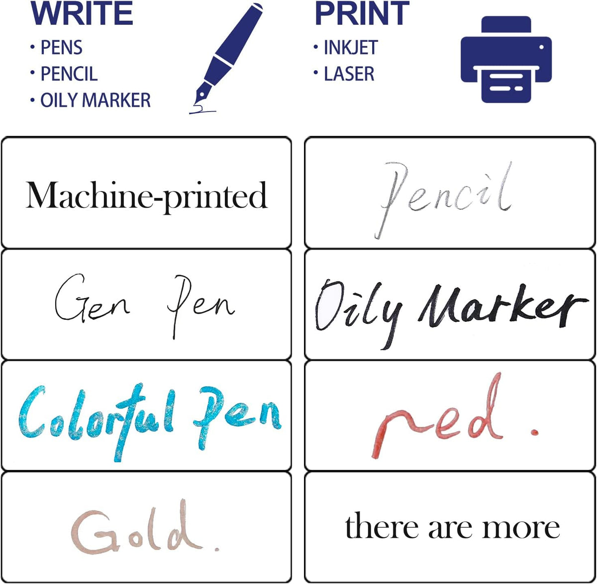 1" x 2-5/8" Address Labels 3000 Labels Sticker Paper for Laser/Ink Jet Printer mailing Labels 8.5"Γ11" White 30 per Sheet