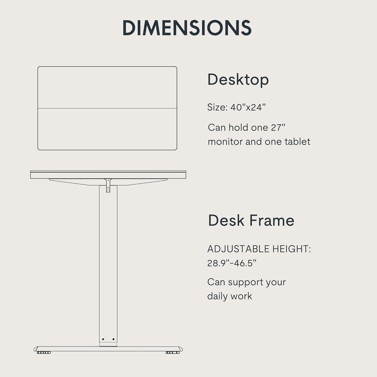 FLEXISPOT Standing Desk Electric Height Adjustable Desk with 40 x 24 Inch Splice Board, Home Office Computer Workstation, White Top + White Frame