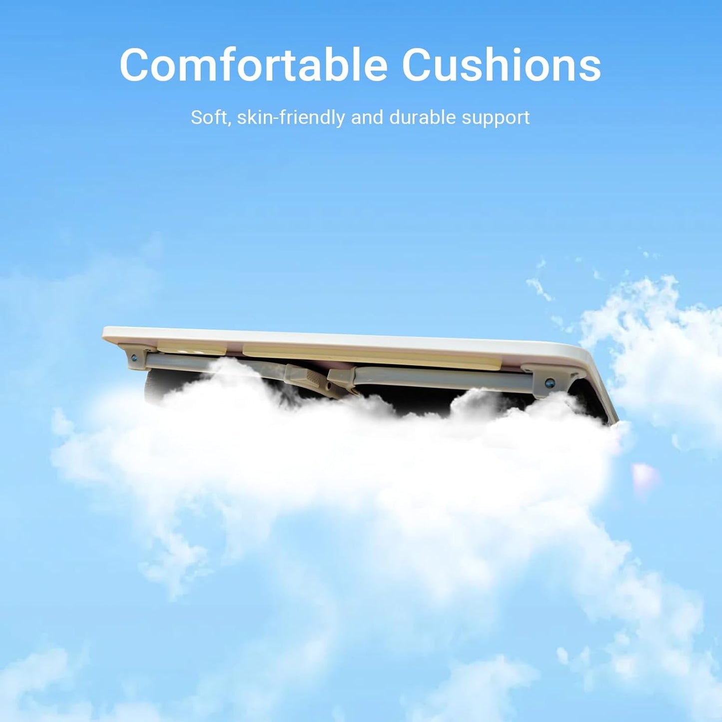 Lap Desk for Laptop with Cushion,Folding Laptop Desk for Bed,Bed Desk,Portable Computer Lap Desk,23.62"*15.74",Grey