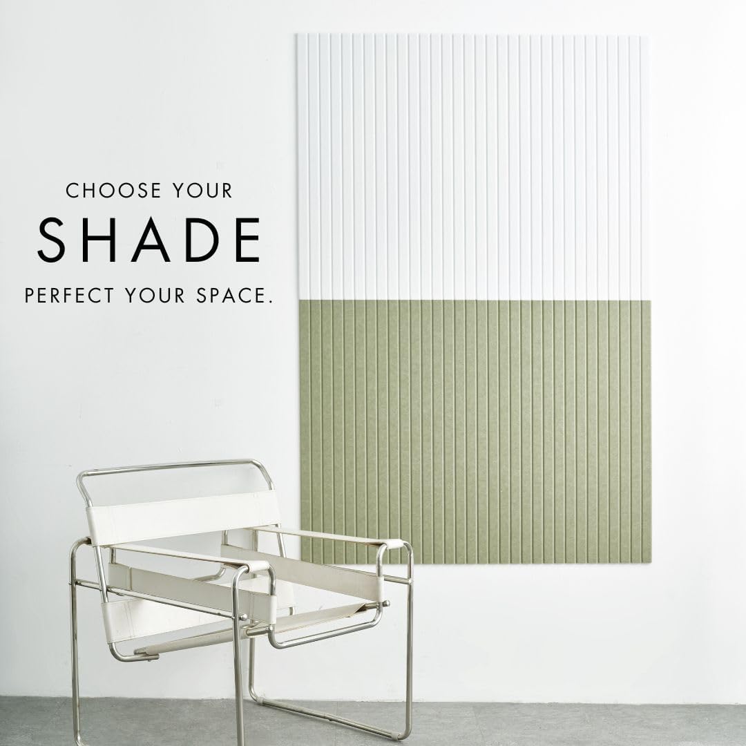 Large Cork Boards for Walls Black Felt Board Alternative - Slat Wall Paneling, Felt Bulletin Board Tiles for Office Decor, Push pin Board Office Wall Organizer -12-Pack (Milky White)