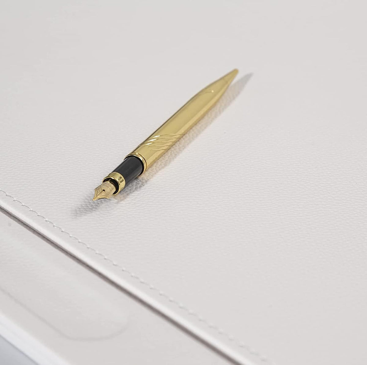 MOOGCO Bonded Set - Desk Accessories - Leather Desk Organizer - Bonded Leather Set - Office Desk Accessories - Home Office Accessories - Desk Supplies - Leather Desk Set - Office Accessories