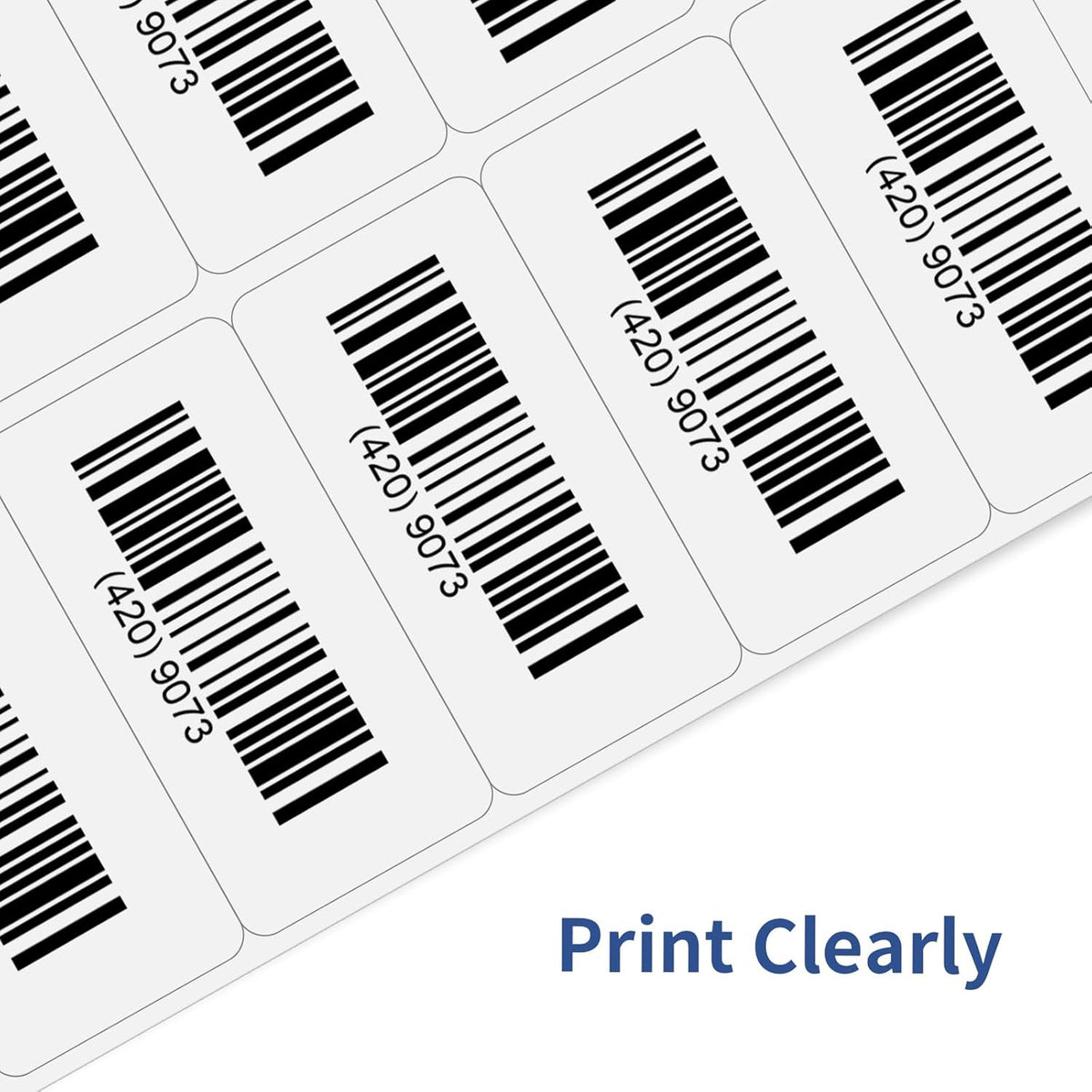 STARLIBOO Transparent Stickers Labels - 2" x 4" Address Labels Mailing Stickers for Laser/Inkjet Printer 8.5"Γ11"- 20 Sheet