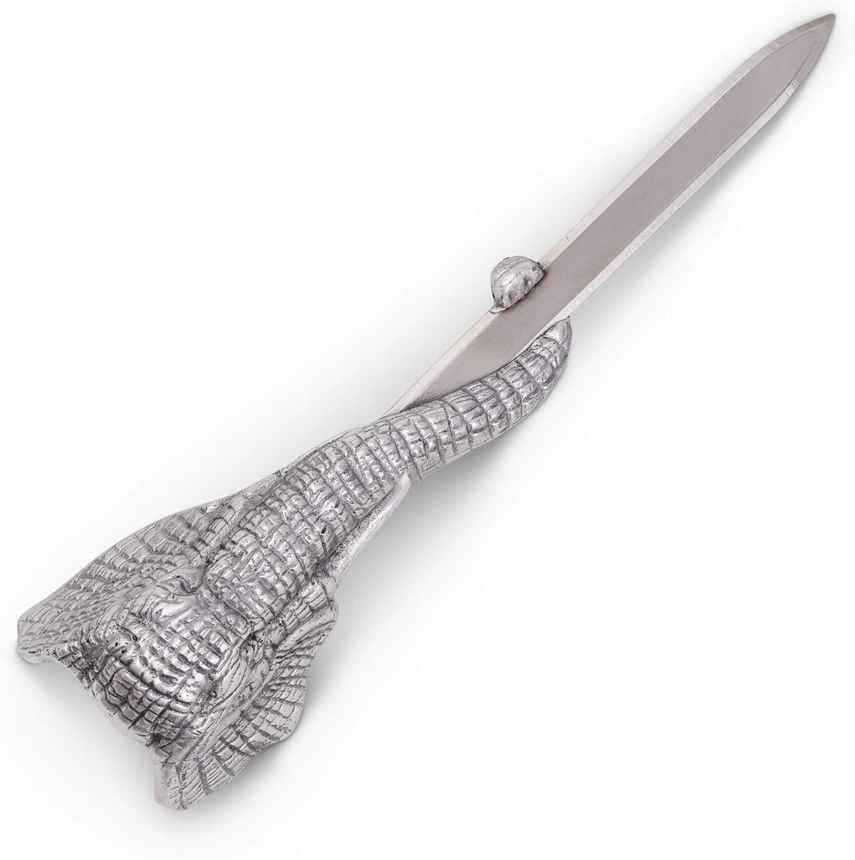 Arthur Court Designs Aluminum Elephant Metal Steel Knife Office Sword Blade Hand Envelope Gift Letter Opener 7" Long