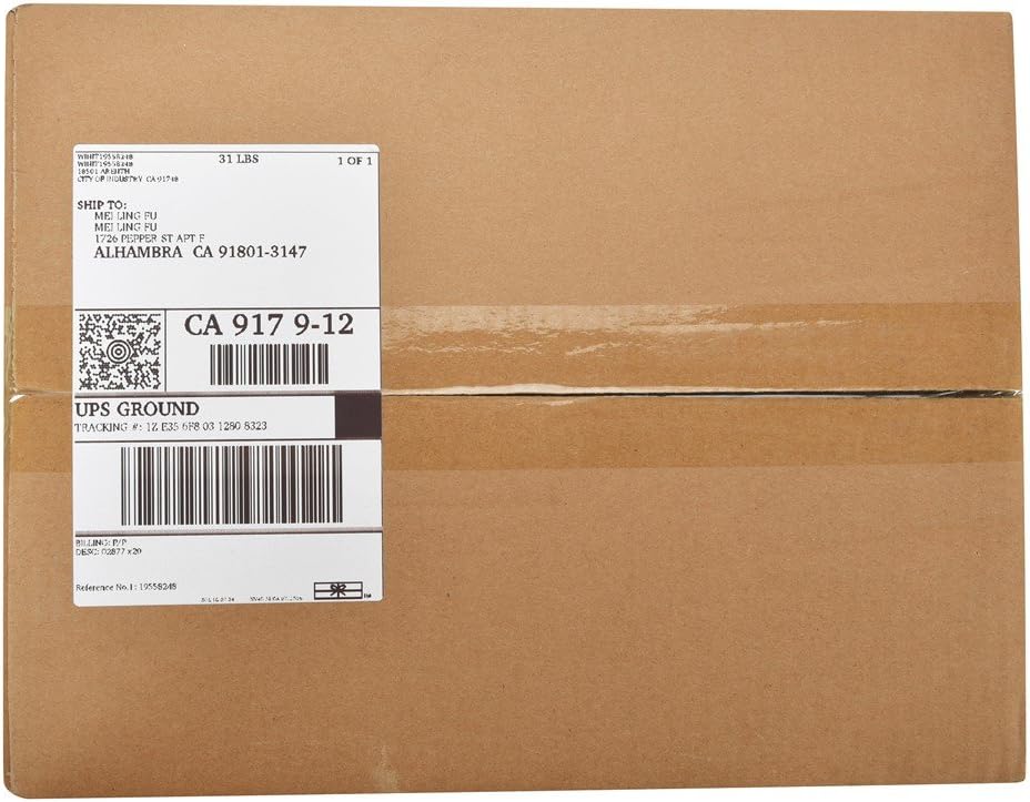 MFLABEL® 2 Rolls of 450 Labels 4x6 Direct Thermal Shipping Labels for Zebra 2844 ZP-450 ZP-500 ZP-505