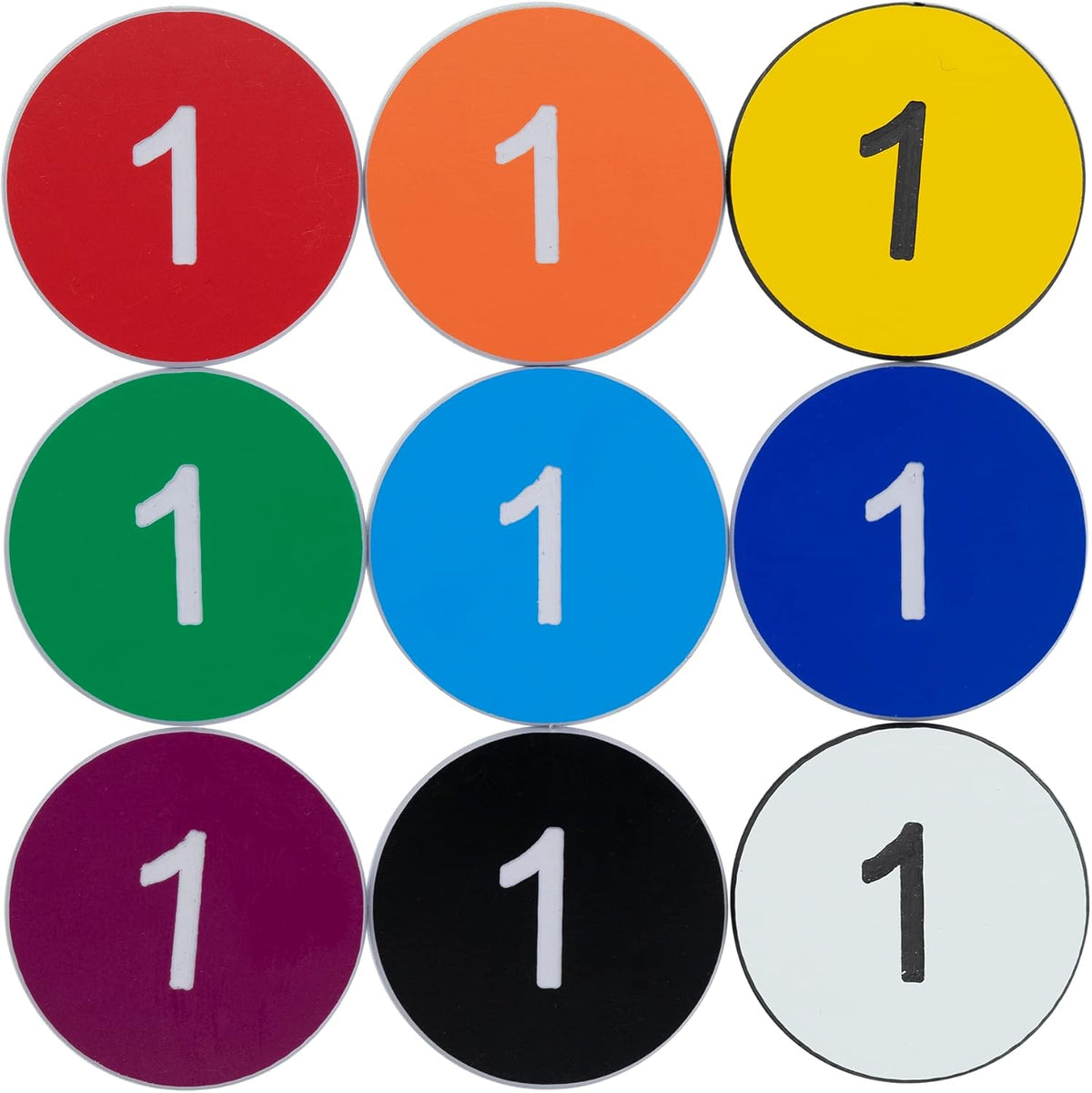 StayMax Plastic Number Tags Engraved Numbered Tags Without Hole (201-300, Blue)