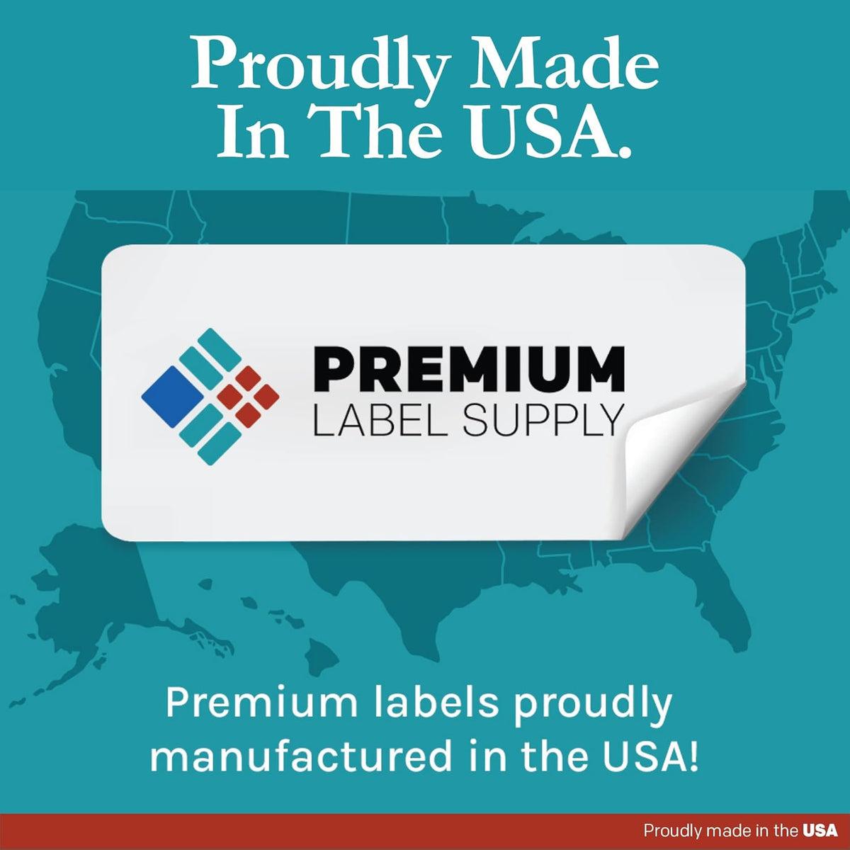 Premium Label Supply Waterproof White Return Address Sticker Labels – 1.75" x 0.5" – Inkjet Printers Only – (80 per Sheet), 1000 Sheets - 80,000 Total Adhesive Labels