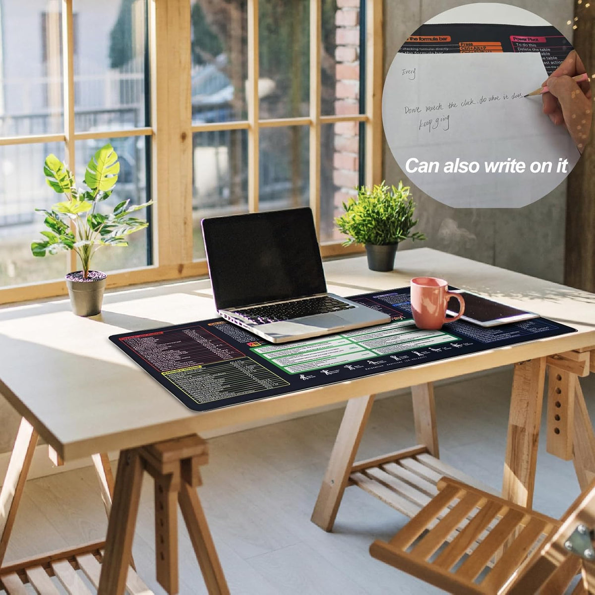Efficiency Boost Excel Shortcut Keys Mouse Pad - Quick Reference Guide XXL Mouse Pad for Keyboard Shortcuts-90x40 Excelcut
