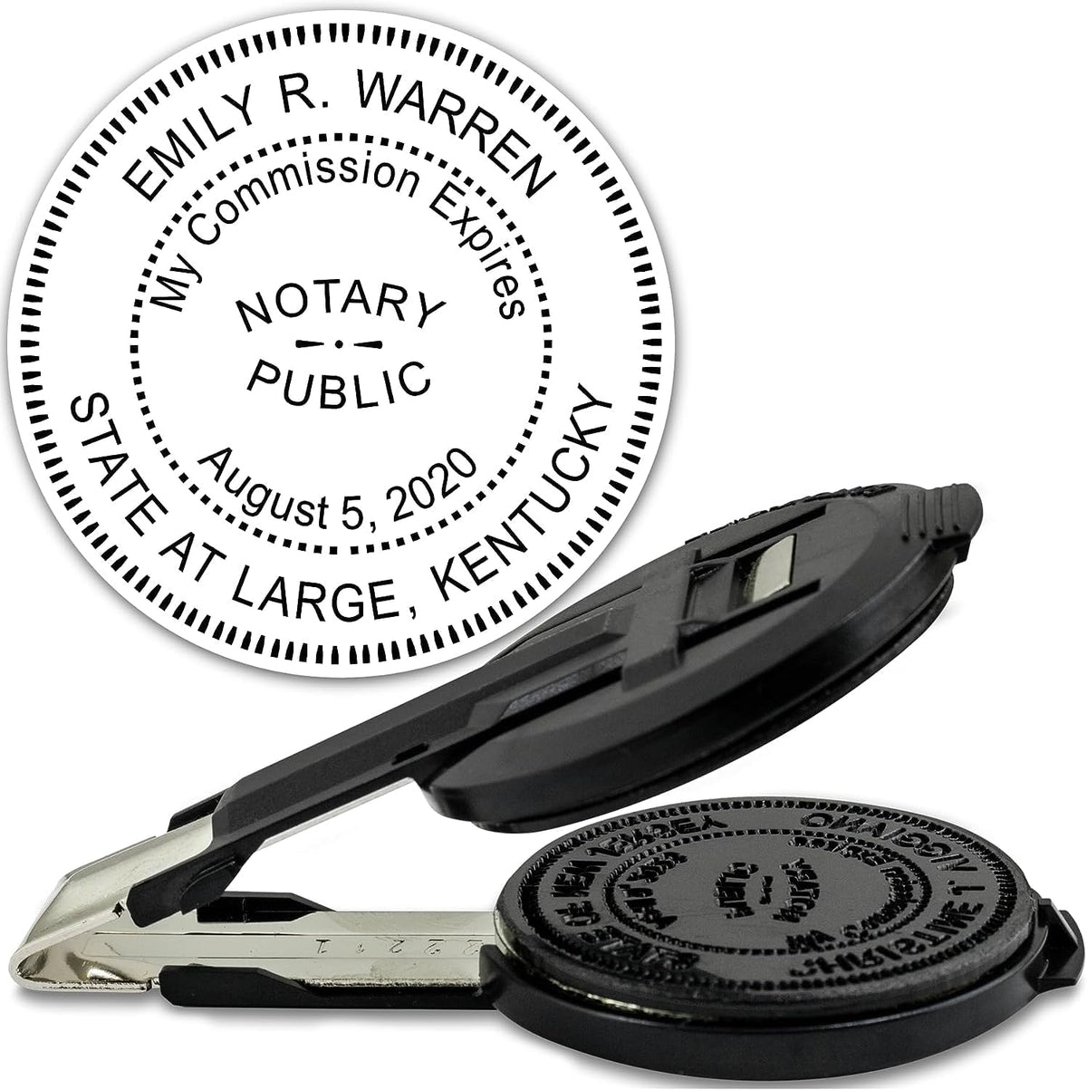 MaxMark Insert Only for Notary Seal Round Embosser for Kentucky State