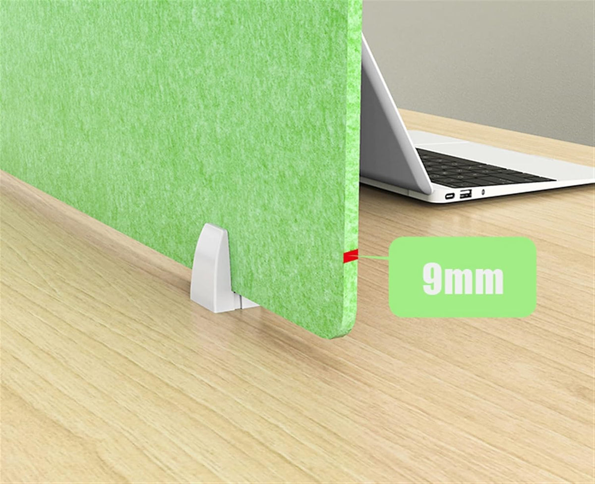 Icegrey Acoustic Desk Divider Privacy Panel Removable Sound Absorbing Desk Partition Board with 2 Clips for Student Call Centers Offices Braries Classrooms Library, White, 31.2x11.7