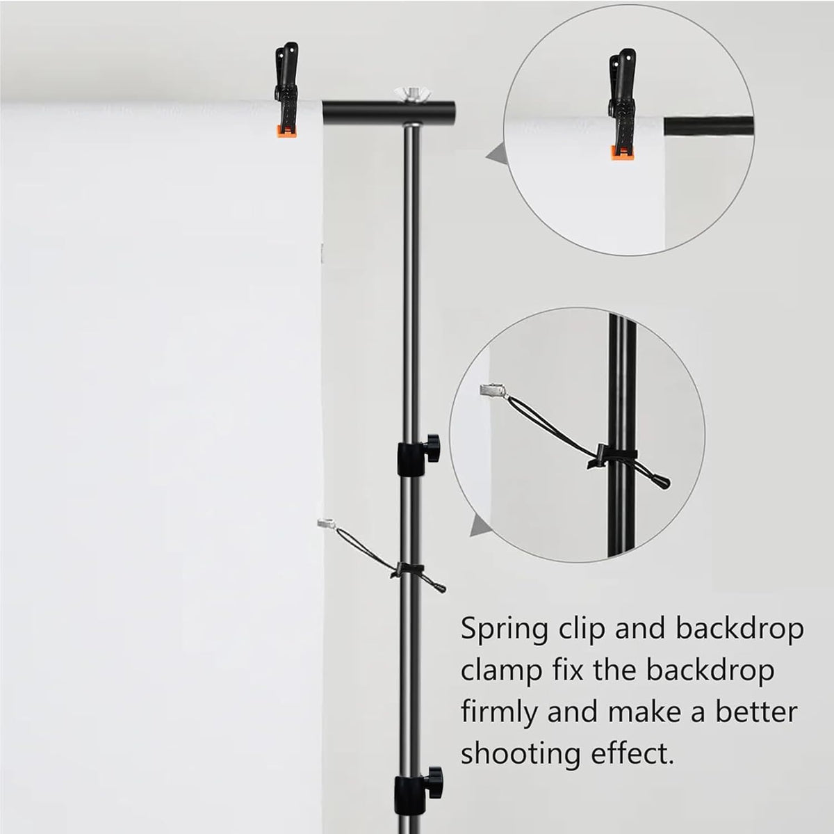 Photo Backdrop Stand for Photography 7ft x 10ft Background Stands for Photoshoot Support Kit with Carry Bag for Photo Studio Parties Events Decoration