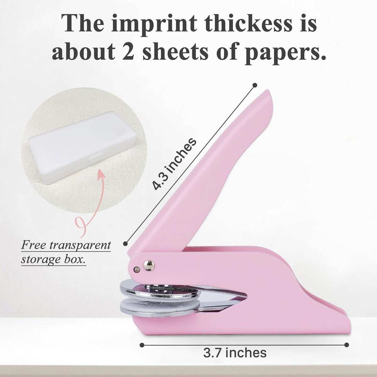 Book Embosser Custom Embosser Stamp with Your Name or Design Personalized Library Embosser Stamp Customized Books Business Cards Paper Documents Notebooks etc. (12)