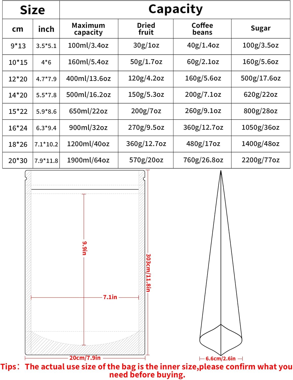 FireKylin 100 Pack Smell Proof Bags 7.9" x 11.8", Resealable Bags with Matte Window, Foil Pouch Stand Up Sealable Bags for Packaging(Red)