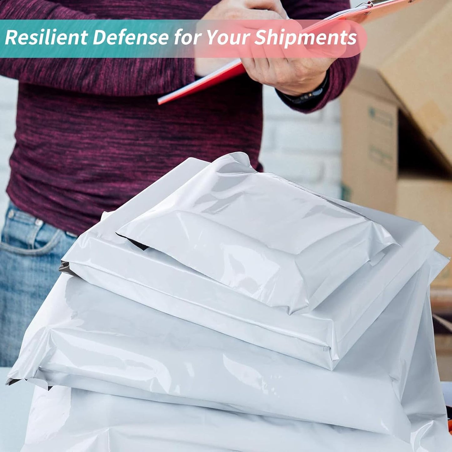10" x 13" Poly Mailers Shipping Mailing Envelopes Bags, Envelopes Shipping Bags Self Sealing 2.5Mil (1000 Bags)