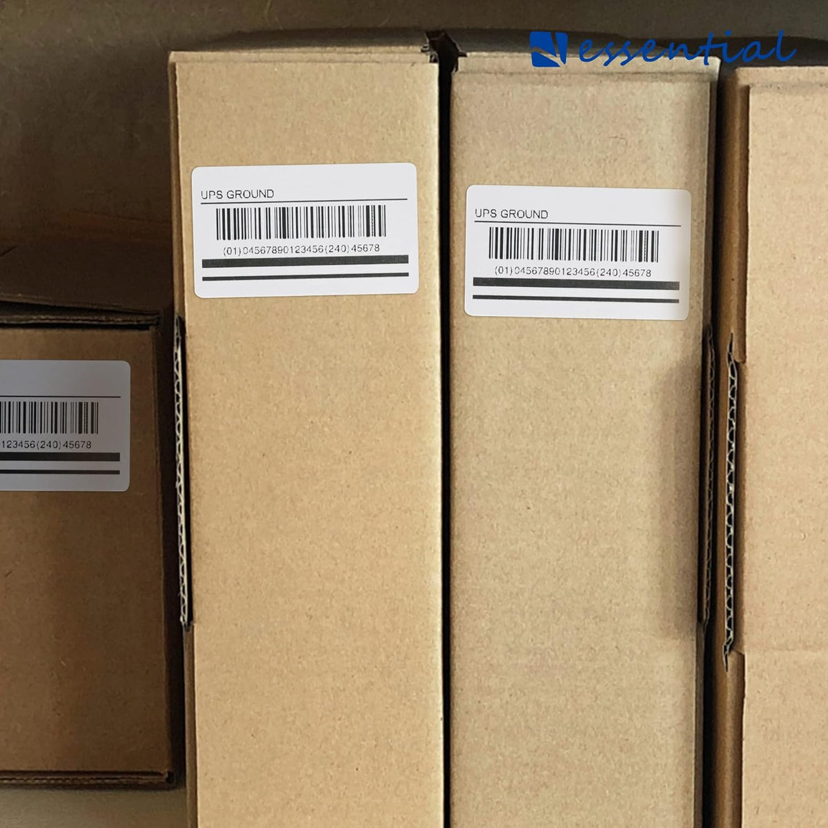 ESSENTIAL 2.25"x 1.25" (57mm ×32mm) White Direct Thermal Barcode Labels, Shipping Labels, Compatible with Zebra & Rollo Label Printer, 1000 Labels of Roll (1 Roll)