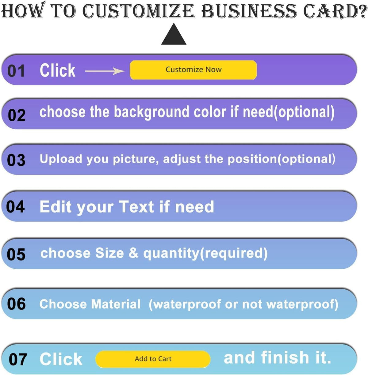 100pcs custom business cards thank you cards with logo picture 300gsm coated paper laminate two-sided printed (style 10)