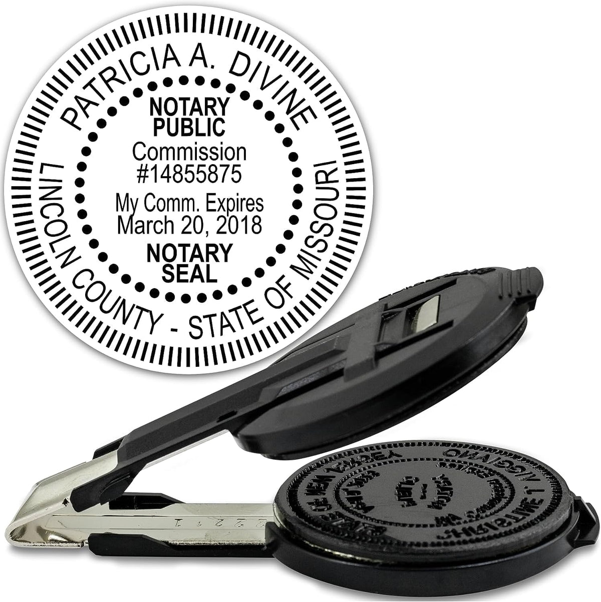 MaxMark Insert Only for Notary Seal Round Embosser for Missouri State