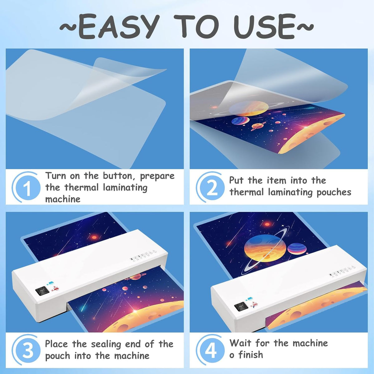 Clear Thermal Laminating Pouches 3mil Letter Size Plastic Laminator Sheets 9 x 11.5 Inch (1500 Pack)