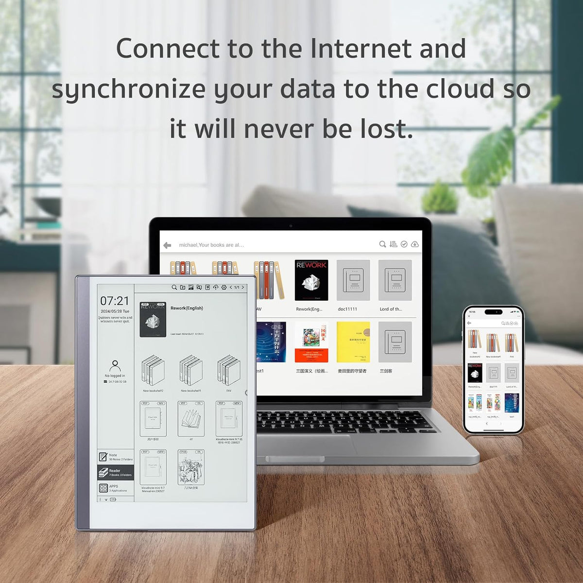 Android E-Ink ePaper Tablet, Paperwhite eBook Reader Digital Notebook for Note Taking, Drawing Paper White Graphics Notepad with Stylus and Case, Cloud Sync and Screen Casting - Model Mini 9.7" Silver