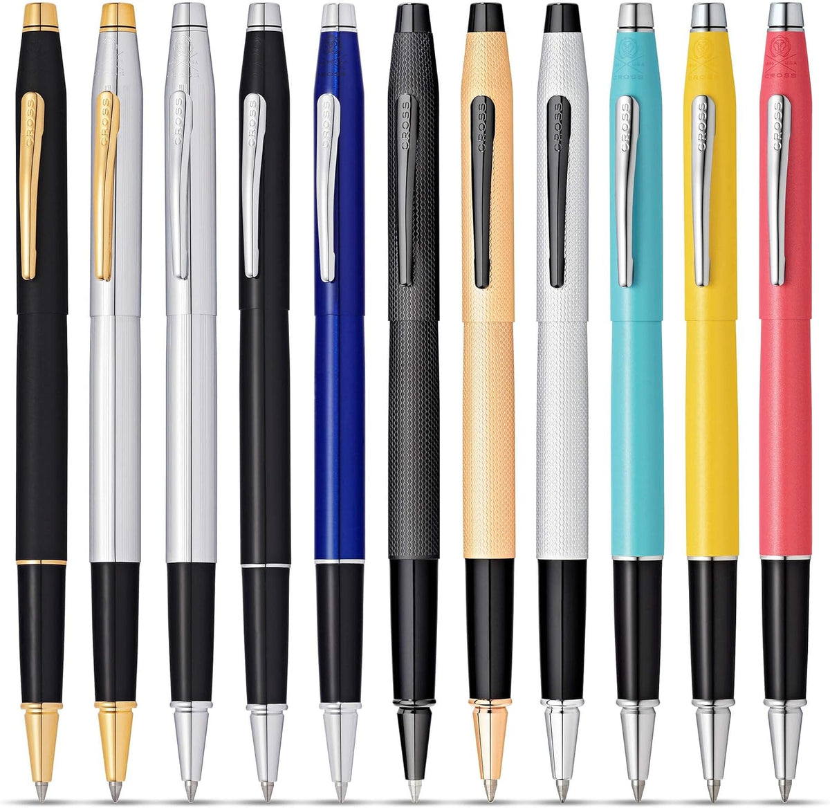 Cross Classic Century Refillable Ballpoint Pen Presented in a Luxury Gift Box - Medium Point, Black Ink, Black & Chrome