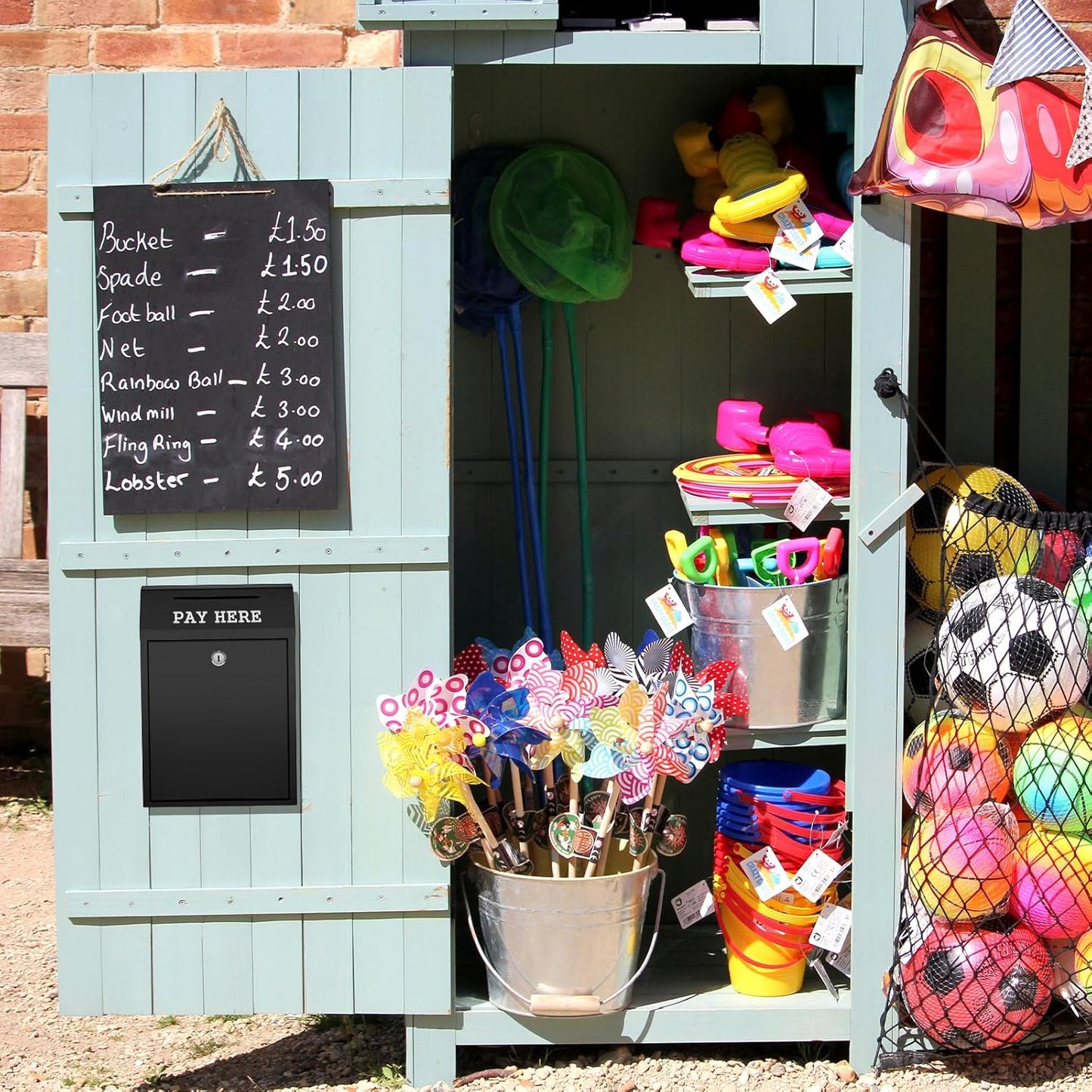 Safe Cash Box Money Collection Metal Donation Box with Lock Wall Mount Pre Drilled Mailbox Delivery Ballot for Home Office Outdoor Self Serve Stand(Black,11.8 x 8.6 x 4.7 Inch)