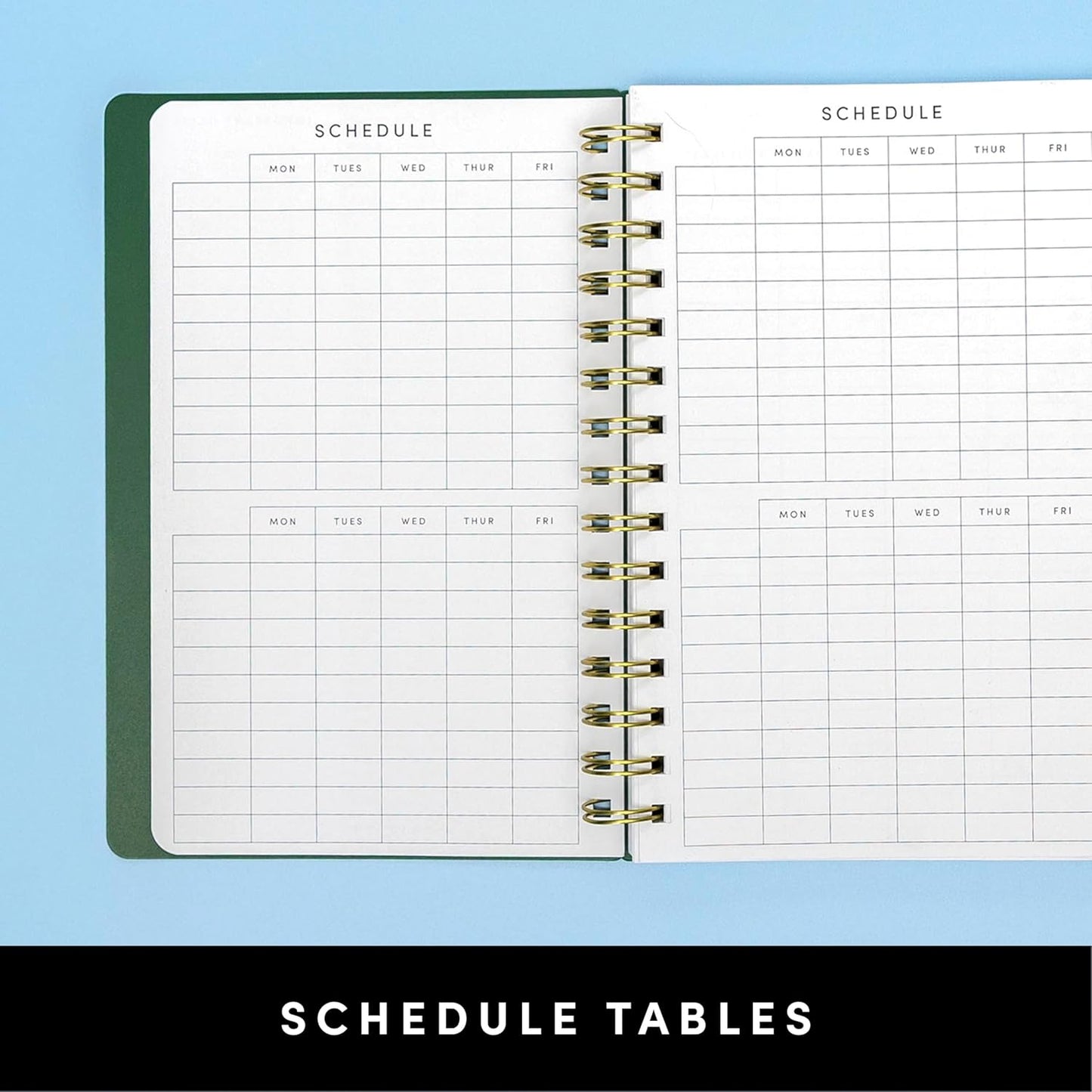 PAPERAGE 17 Month Academic Planner 2025-2026, Weekly & Monthly Spreads, August 2025 - December 2026, Small (5 in x 8 in), Royal Blue