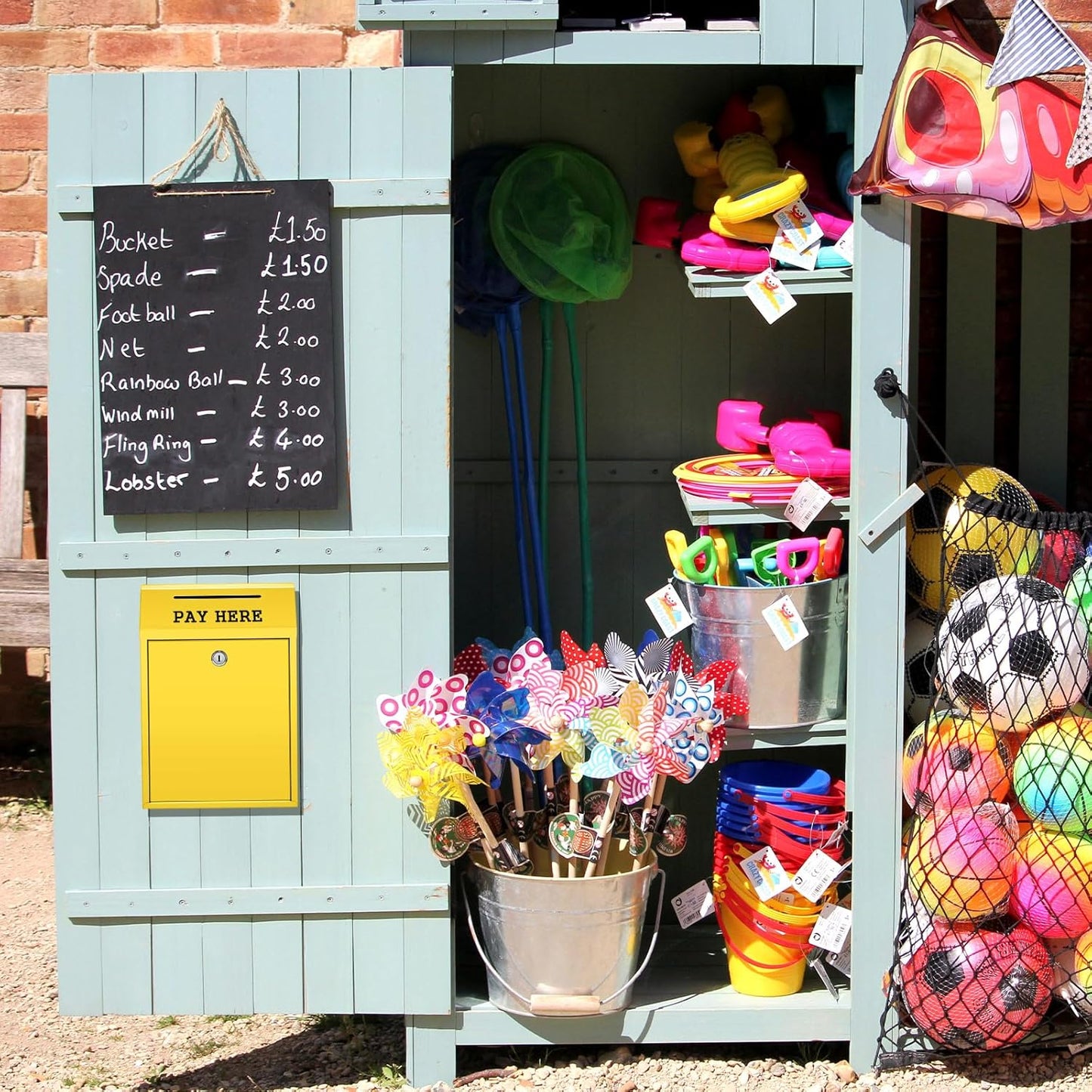 Safe Cash Box Money Collection Metal Donation Box with Lock Wall Mount Pre Drilled Mailbox Delivery Ballot for Home Office Outdoor Self Serve Stand(Yellow,11.8 x 8.6 x 4.7 Inch)