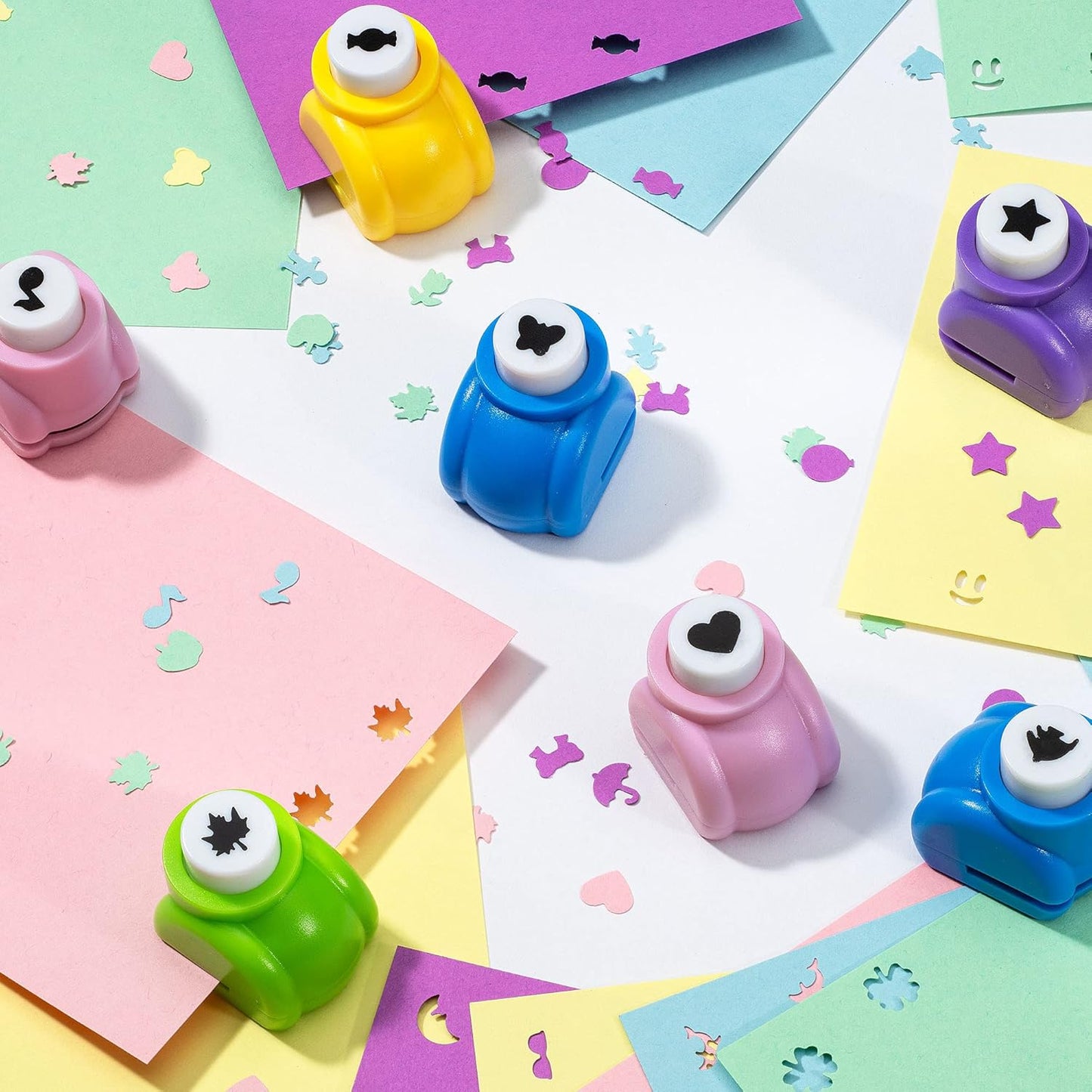 Shape Paper Punch Set | School Scrapbooking Paper Punchers for Arts and Crafts | Hole Punch Shapes That Kids and Adults Adore | Premium Crafting Supplies Kit Includes 30 Paper Puncher Shapes (30 Pcs)