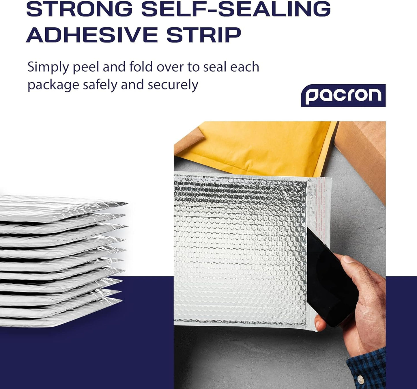 300-Pack Insulated Silver Thermal Bubble Mailers 12 x 17 - Waterproof Metallic Foil Self-Sealing Padded Envelopes for Cold Shipping, Perishables, Food, Cosmetics, Pharmaceuticals