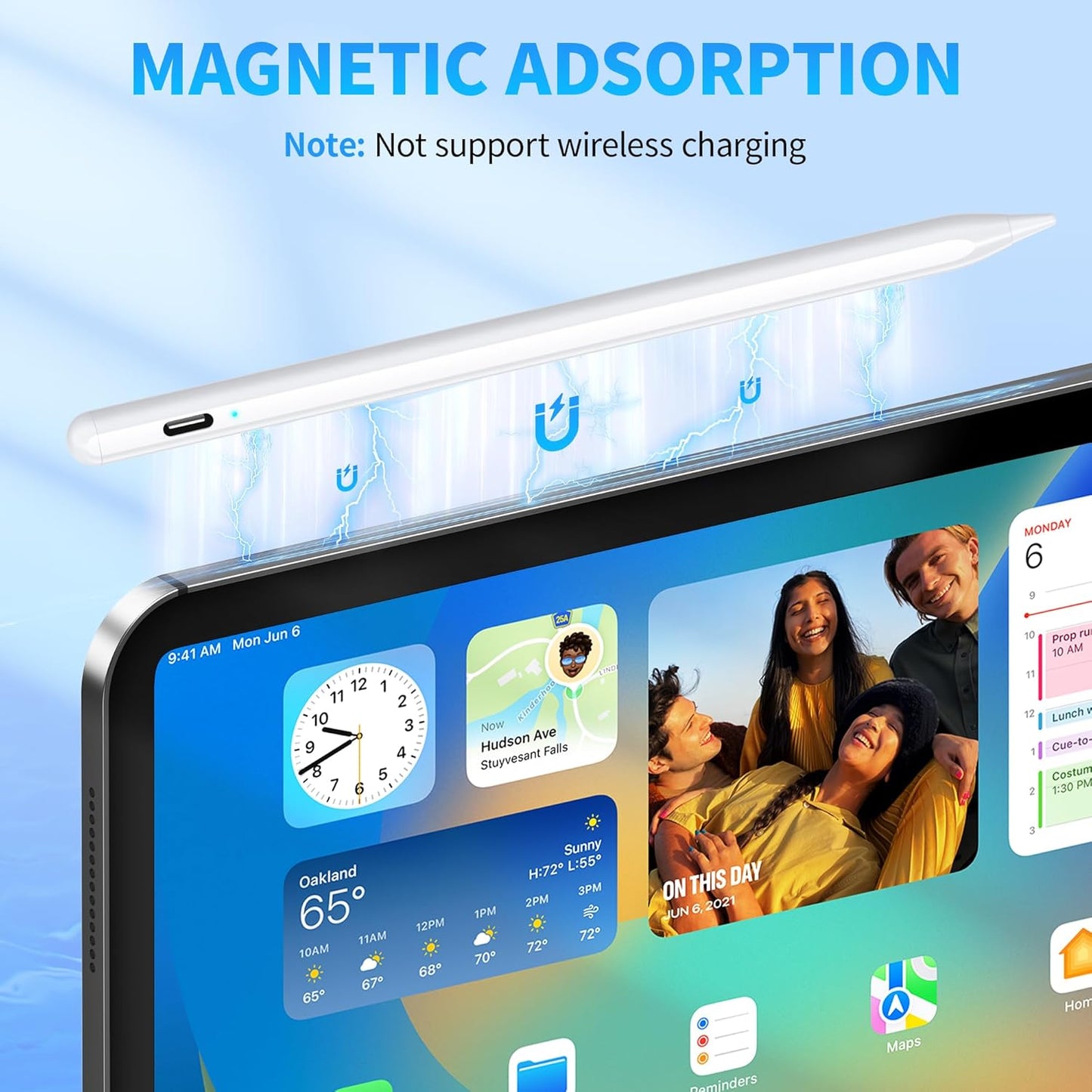 Stylus Pen for Touchscreen, Compatible for Android & iOS Phones/Tablet, Fast Charge Universal Stylus Pen for i-Phone, i-Pad, Tab A9+, High Sensitivity & Precision Stylist Pencil for Writing/Drawing