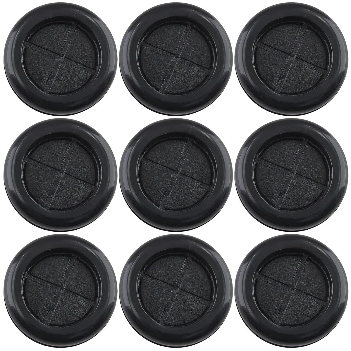 10 Pack 1-3/16" Inside Diameter 1-1/2" Drill Hole Rubber Grommet, Firewall Plug Grommet Rubber Grommets Wire Protection, Double Sided Round