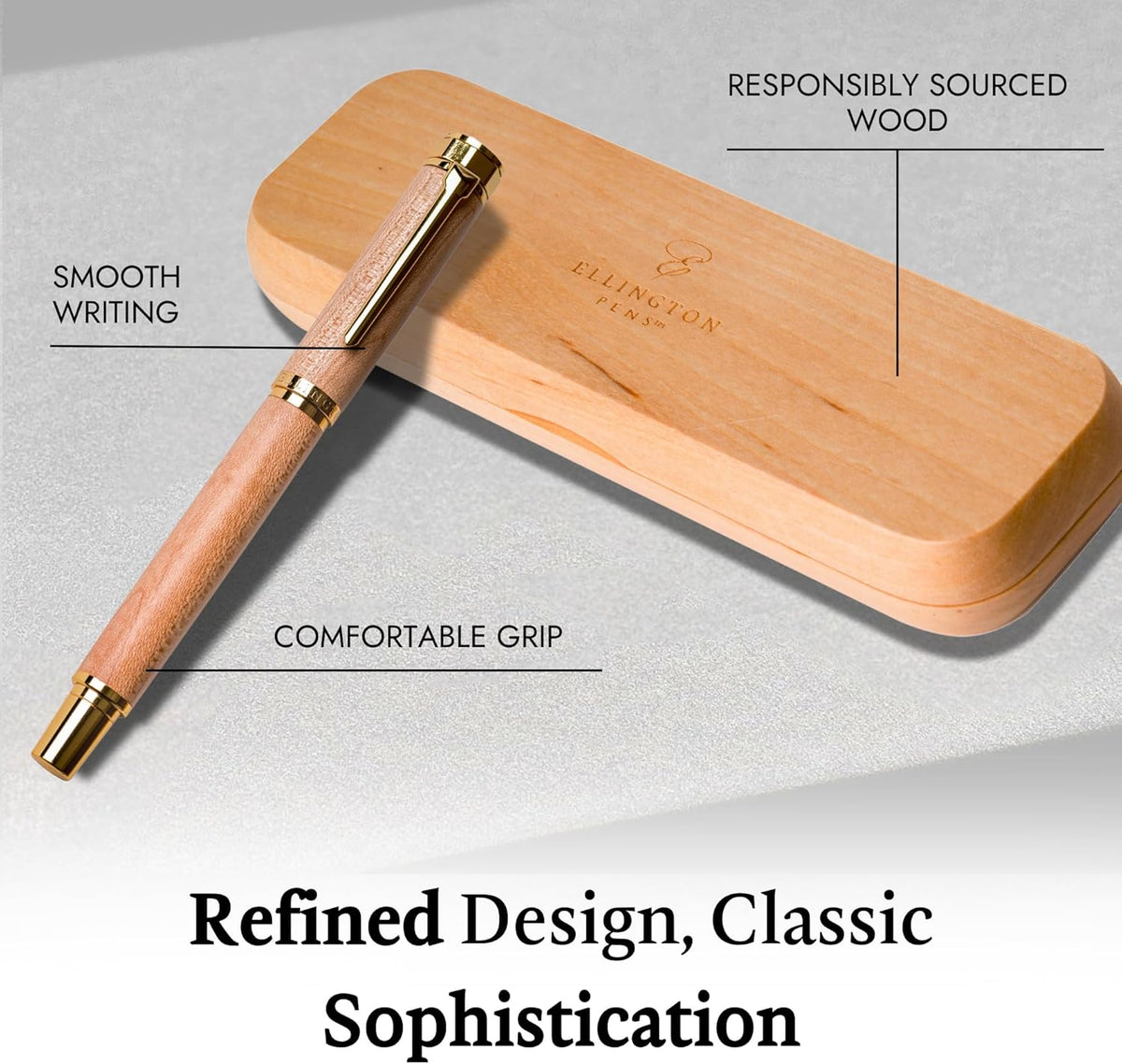 Elegant Wood Fountain Pen Set β Includes Wooden Pen Box, Ink Converter, 6 Ink Cartridges, and Gift Box β Writing, Calligraphy