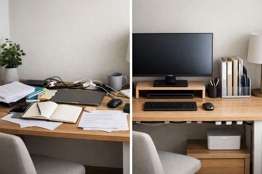 Make a Small Desk Look Bigger: 7 Vertical Organization Ideas That Actually Work