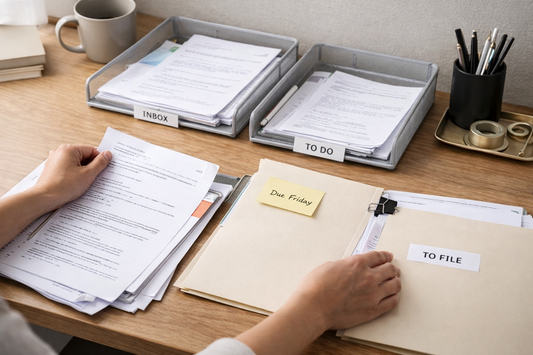 The Inbox/Outbox System: How to Stop Paper From Piling Up (Even If You’re Busy)