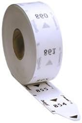3 Digit Take-a-Number T80 System (Includes 1 Free Roll of 3-Digit Tickets)