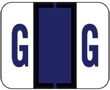 Doctor Stuff - File Folder Labels, Alphabet Letter G, Compatible with Smead BCCR/BCCS - TPAM Series, Purple, 1" x 1-1/4", 500/Roll