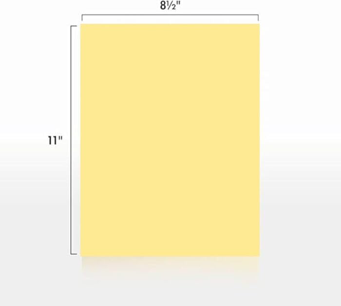 Colored Copy Paper, 20 LB (75 GSM) 8.5 X 11, 500 Sheets (Buff)