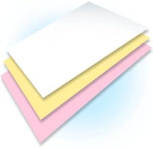 Ream of 167 Sets 3 Part Plain Collated Color Paper (Not Carbonless)