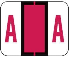 Doctor Stuff - File Folder Labels, Alphabet Letter A, Compatible with Smead BCCR/BCCS - TPAM Series, Red, 1" x 1-1/4", 500/Roll